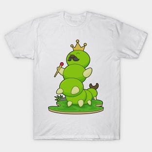 Caterpillar as King with Crown T-Shirt